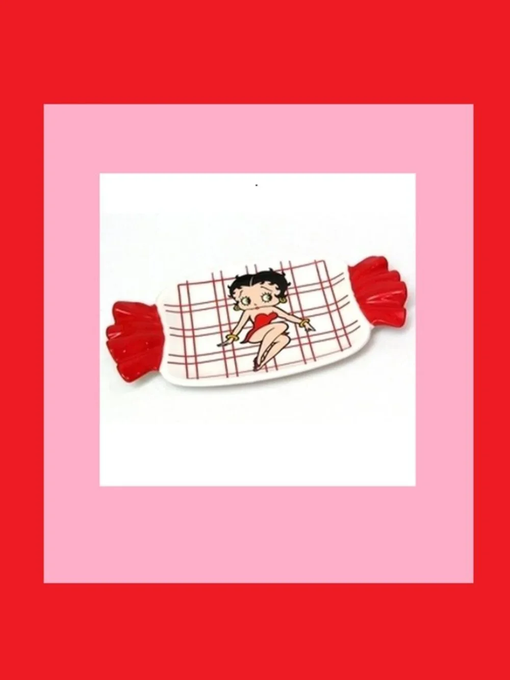Set of Two (2) Ceramic Betty Boop Classic Plates 9 3/4